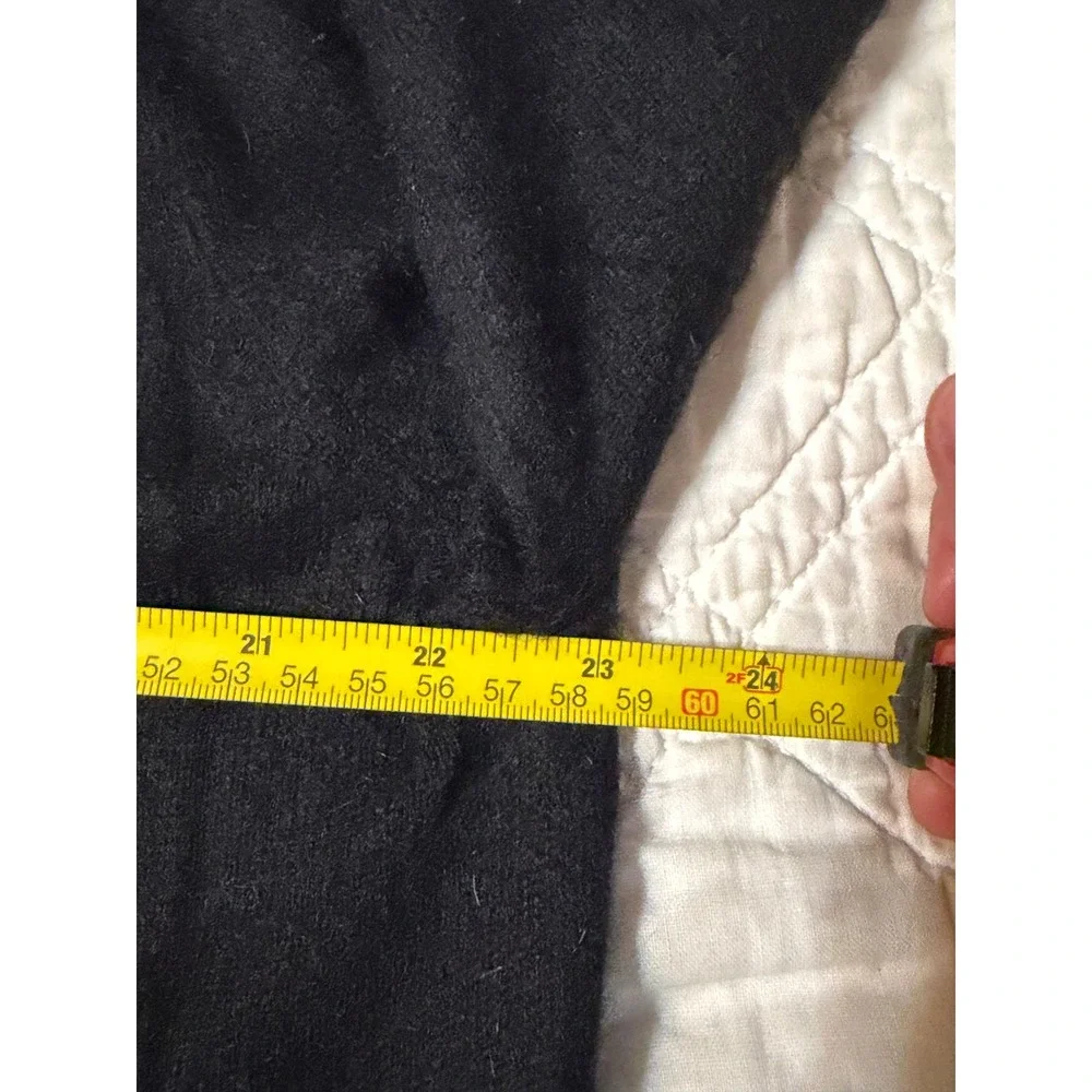 Davis & Squire Mens 100% Cashmere Argyle Crewneck Sweater Black Grey XL